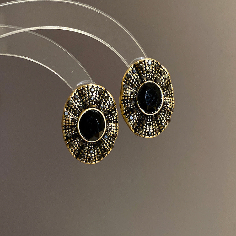 Vintage Onyx Earrings