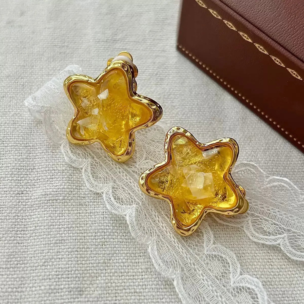 Vintage Amber Earrings