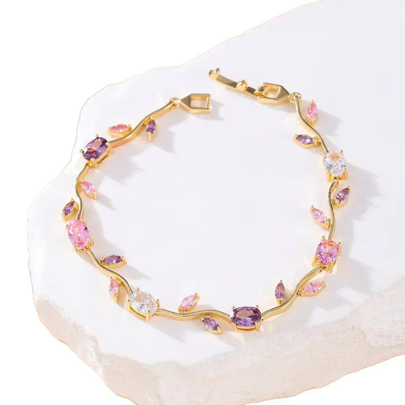 Elegant Amethyst Bracelet