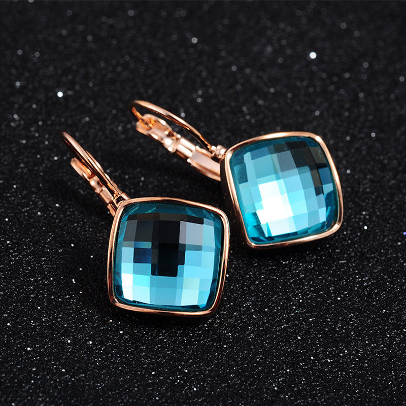 Elegant Blue Topaz Earrings