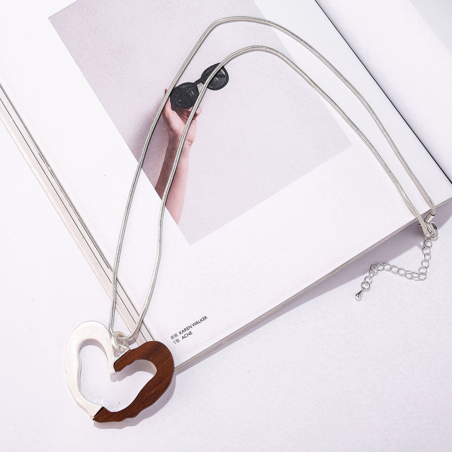 Modern Heart Necklace