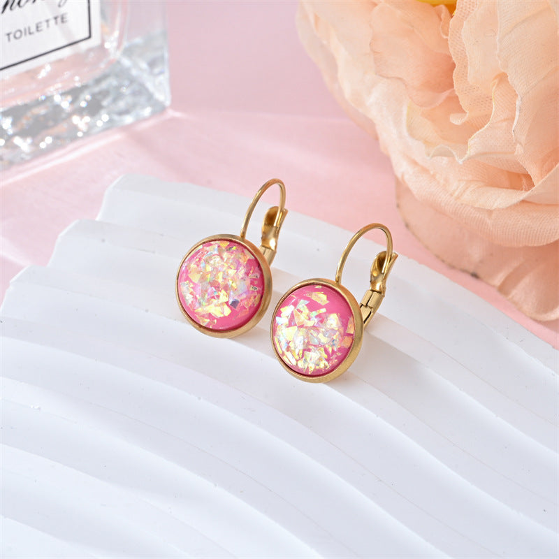 Sparkle Pink Earrings