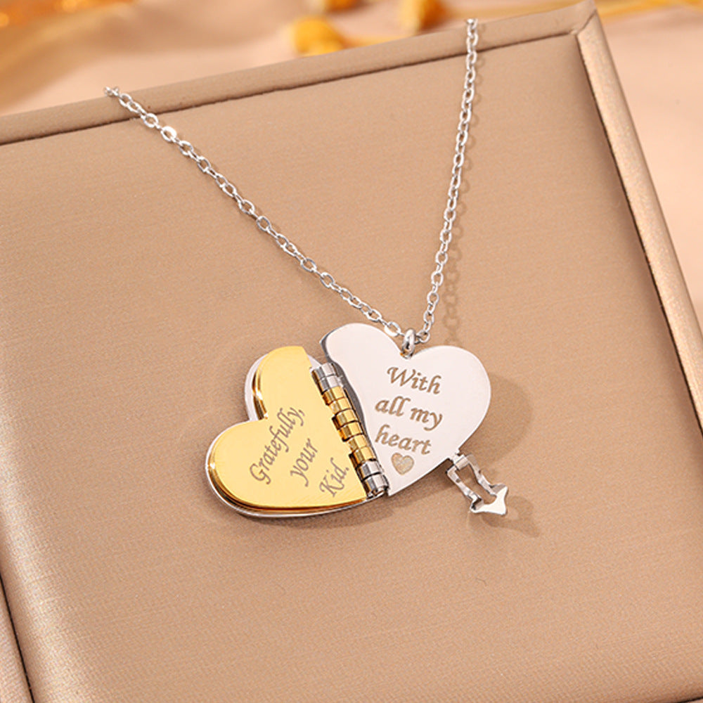 Romantic Heart Locket Necklace