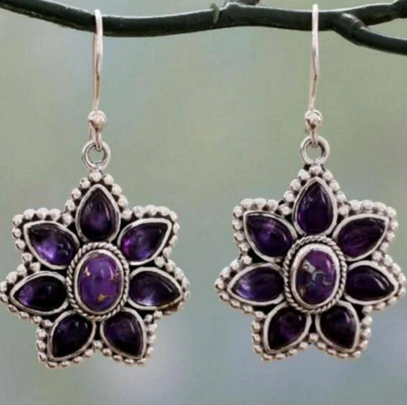 Vintage Amethyst Earrings