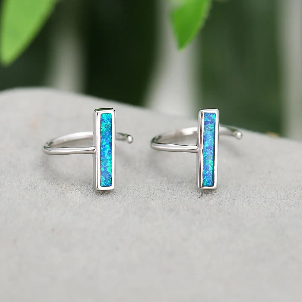 Modern Opal Earrings