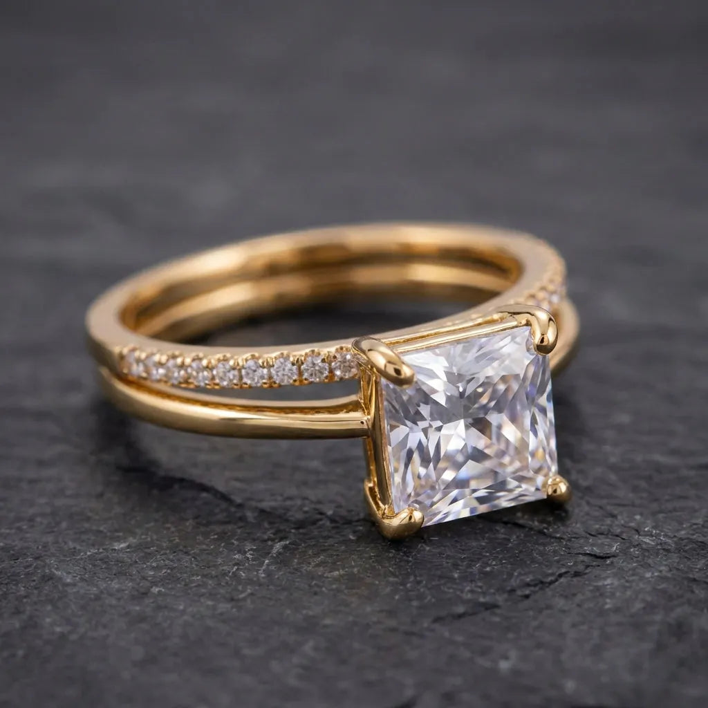 Vintage Brilliant Ring Set