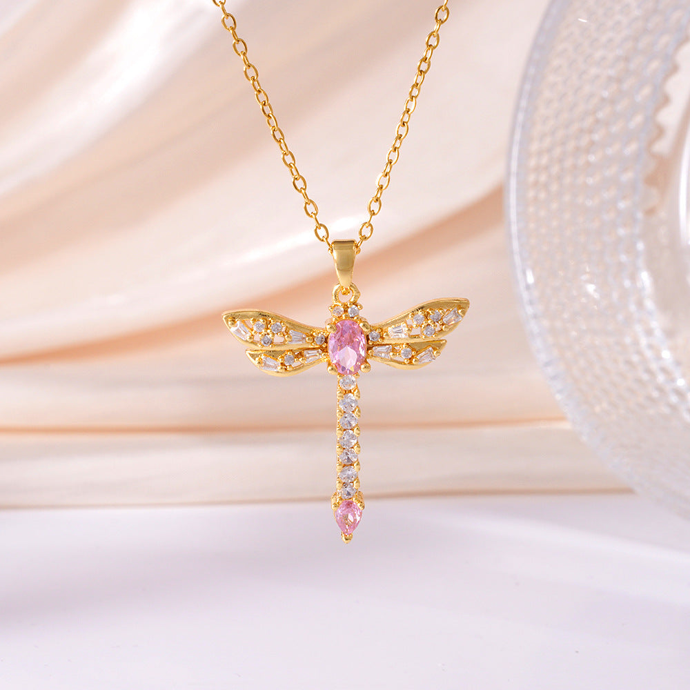 Elegant Dragonfly Necklace