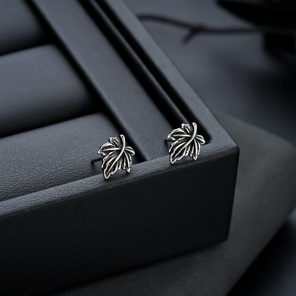 Silver Leaf Earrings