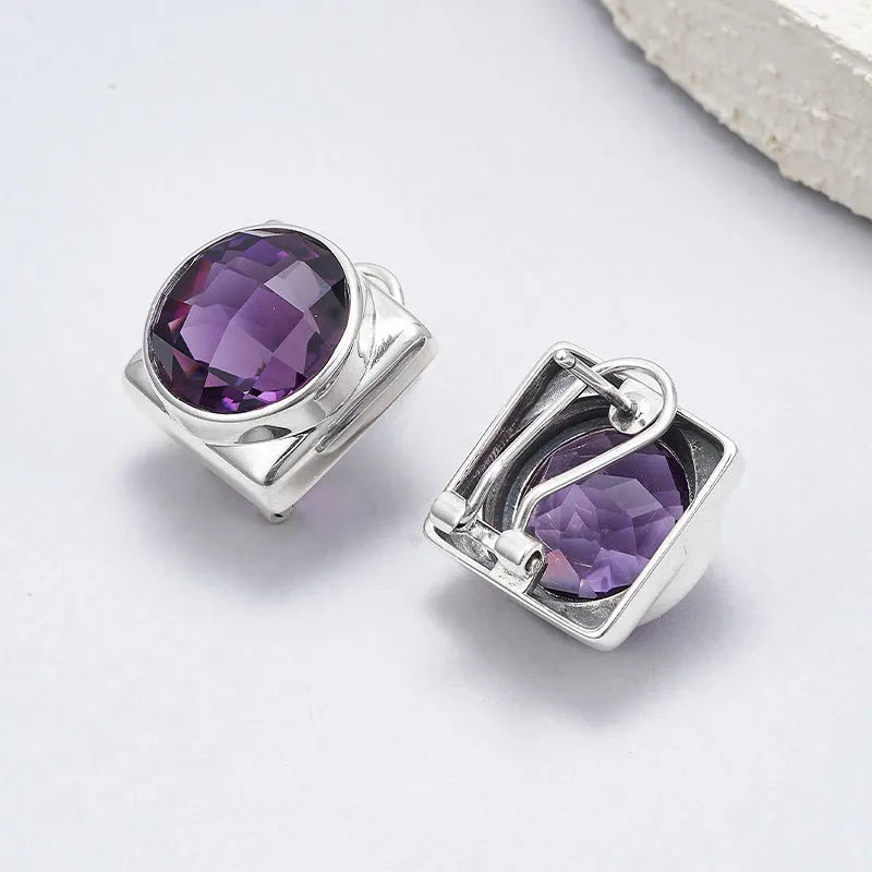 Elegant Amethyst Earrings