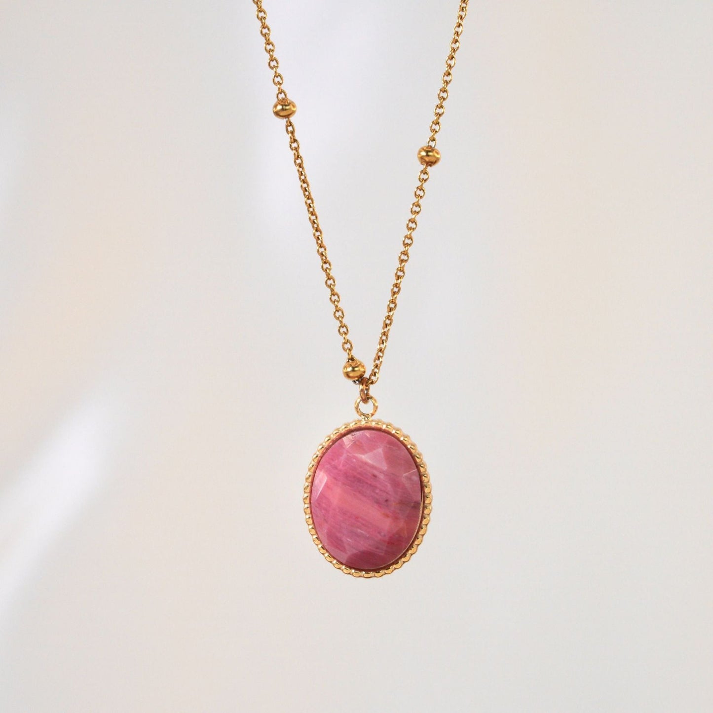 Elegant Pink Tourmaline Necklace