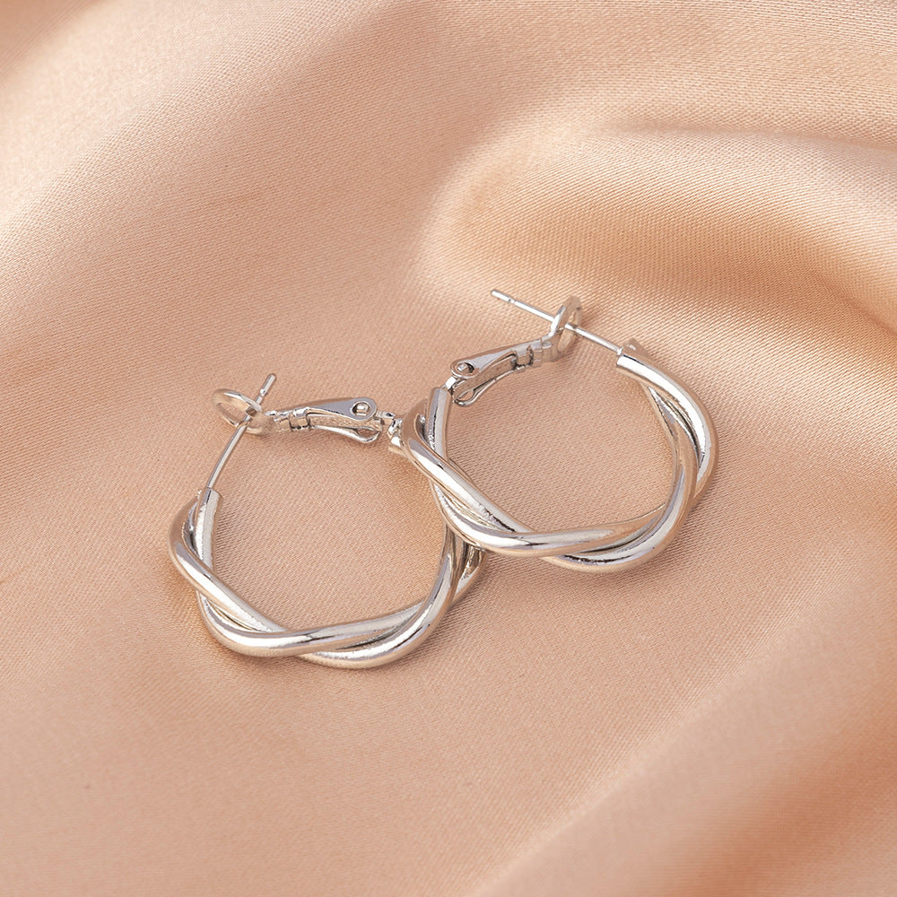 Classic Silver Hoop Earrings