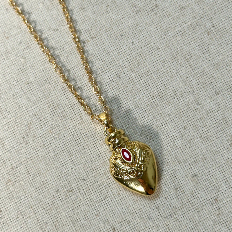 Vintage Ruby Necklace