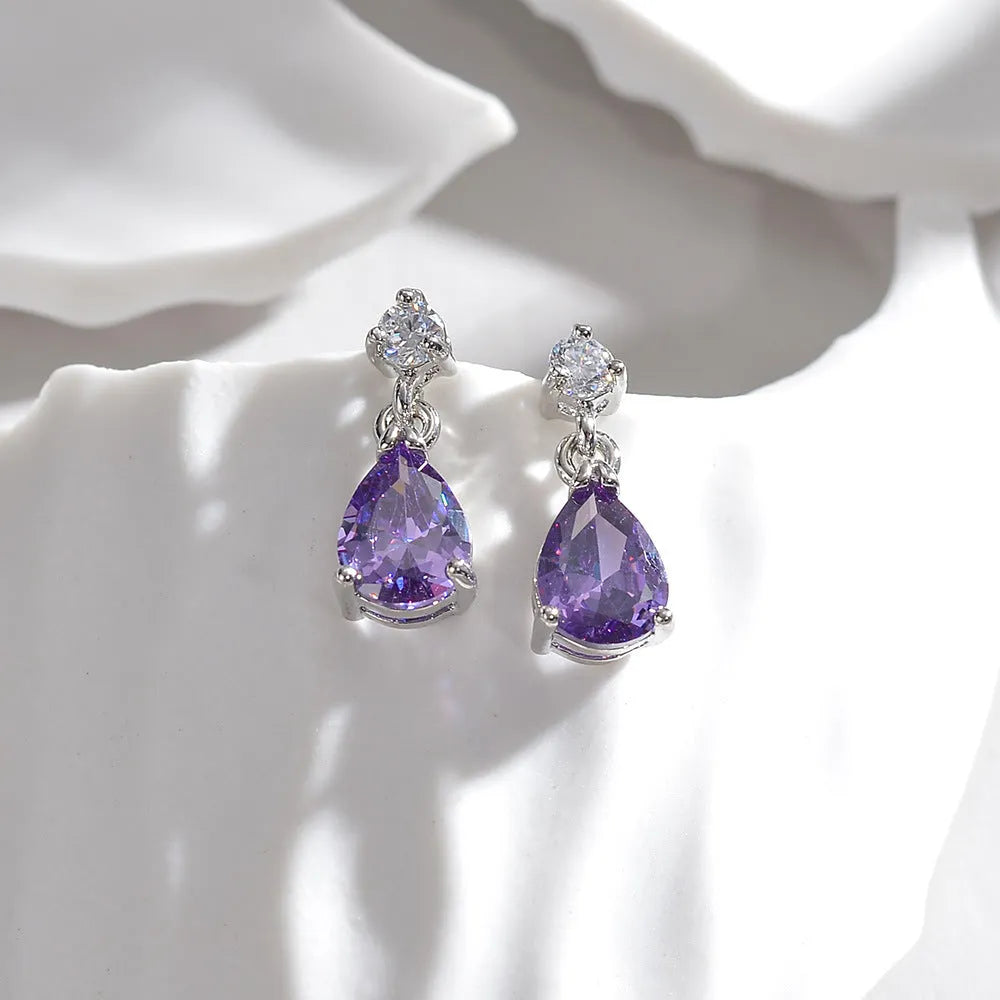 Elegant Amethyst Earrings