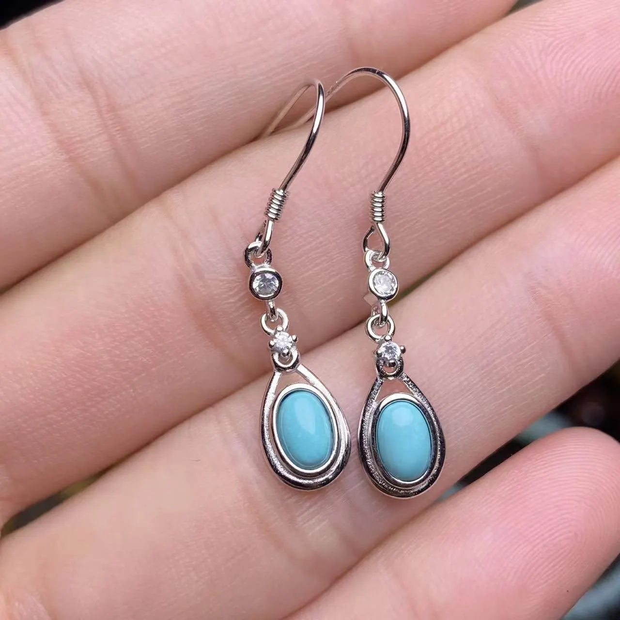 Elegant Larimar Earrings