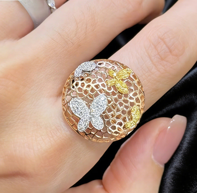 Statement Butterfly Ring