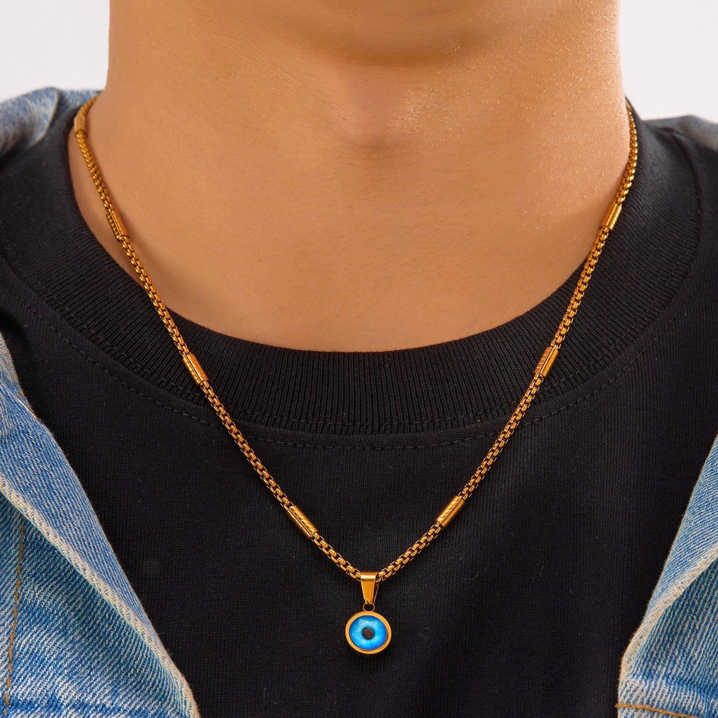 Classic Gold Evil Eye Necklace