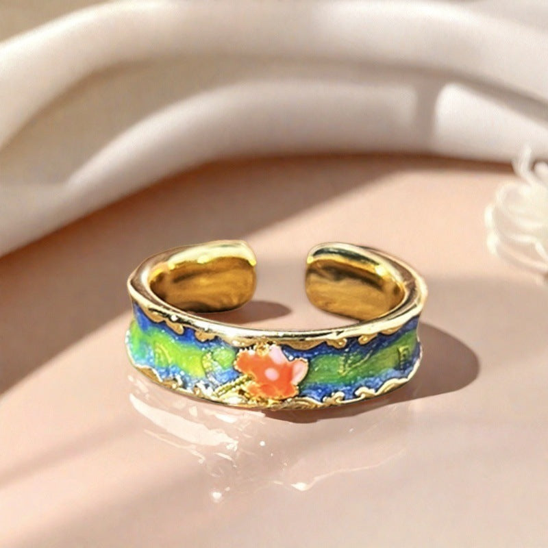 Colorful Enamel Ring