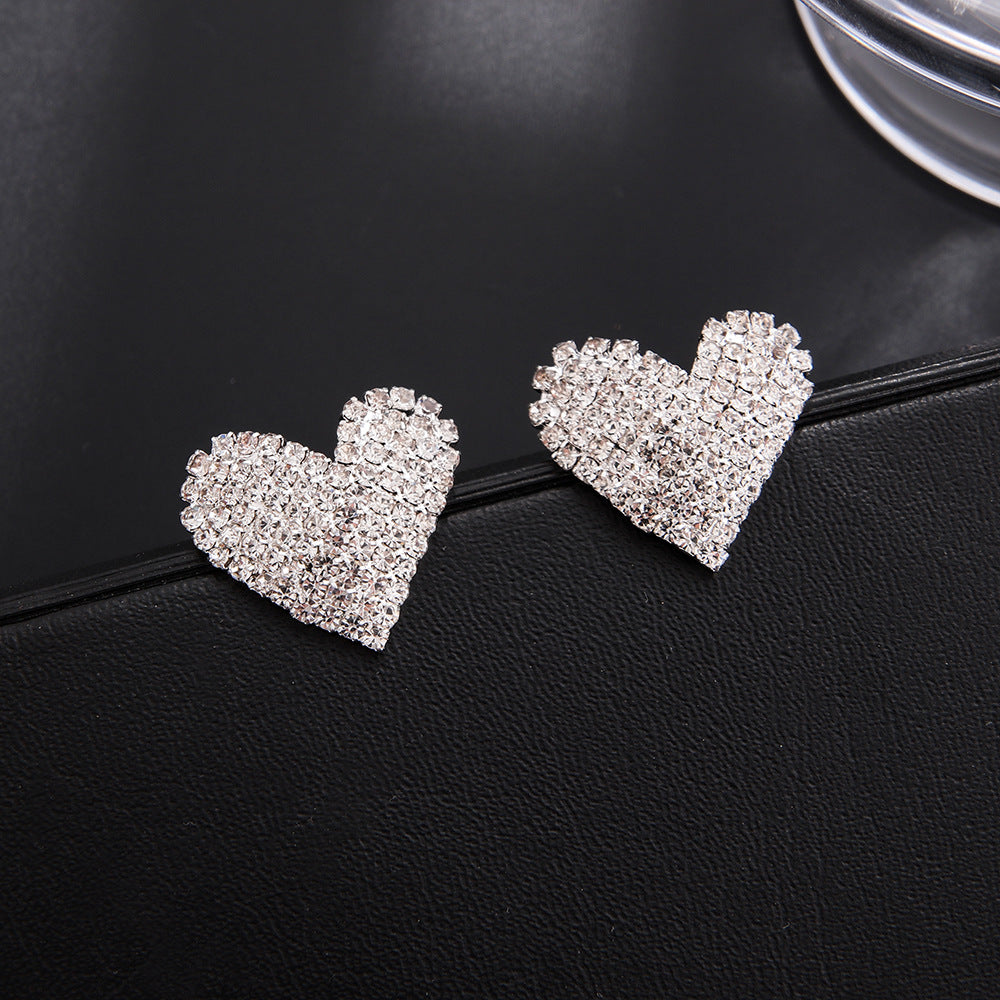 Sparkling Heart Earrings