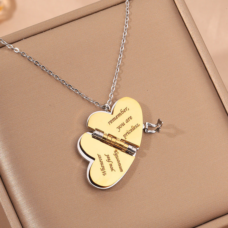 Romantic Heart Locket Necklace