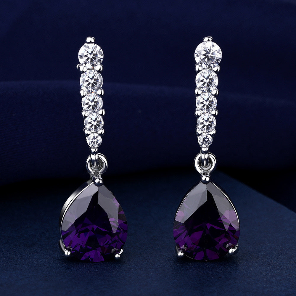 Elegant Amethyst Earrings