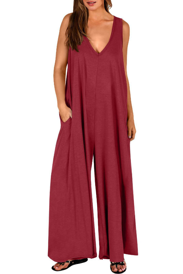 Fresh Pocket Jumpsuit Thin Jumpsuit