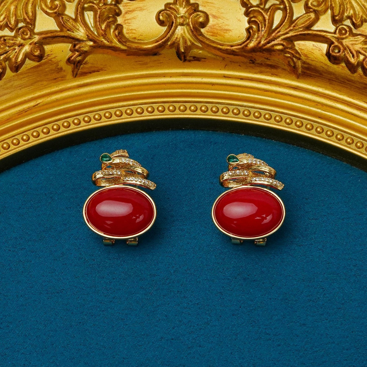 Elegant Ruby Earrings
