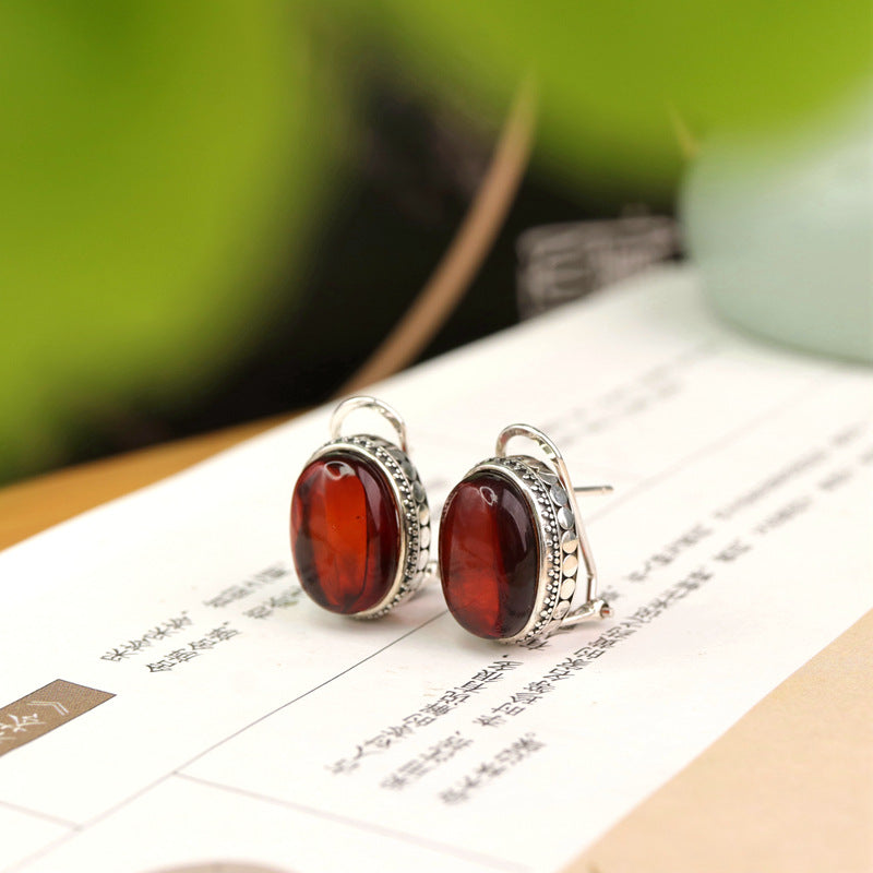 Vintage Garnet Earrings