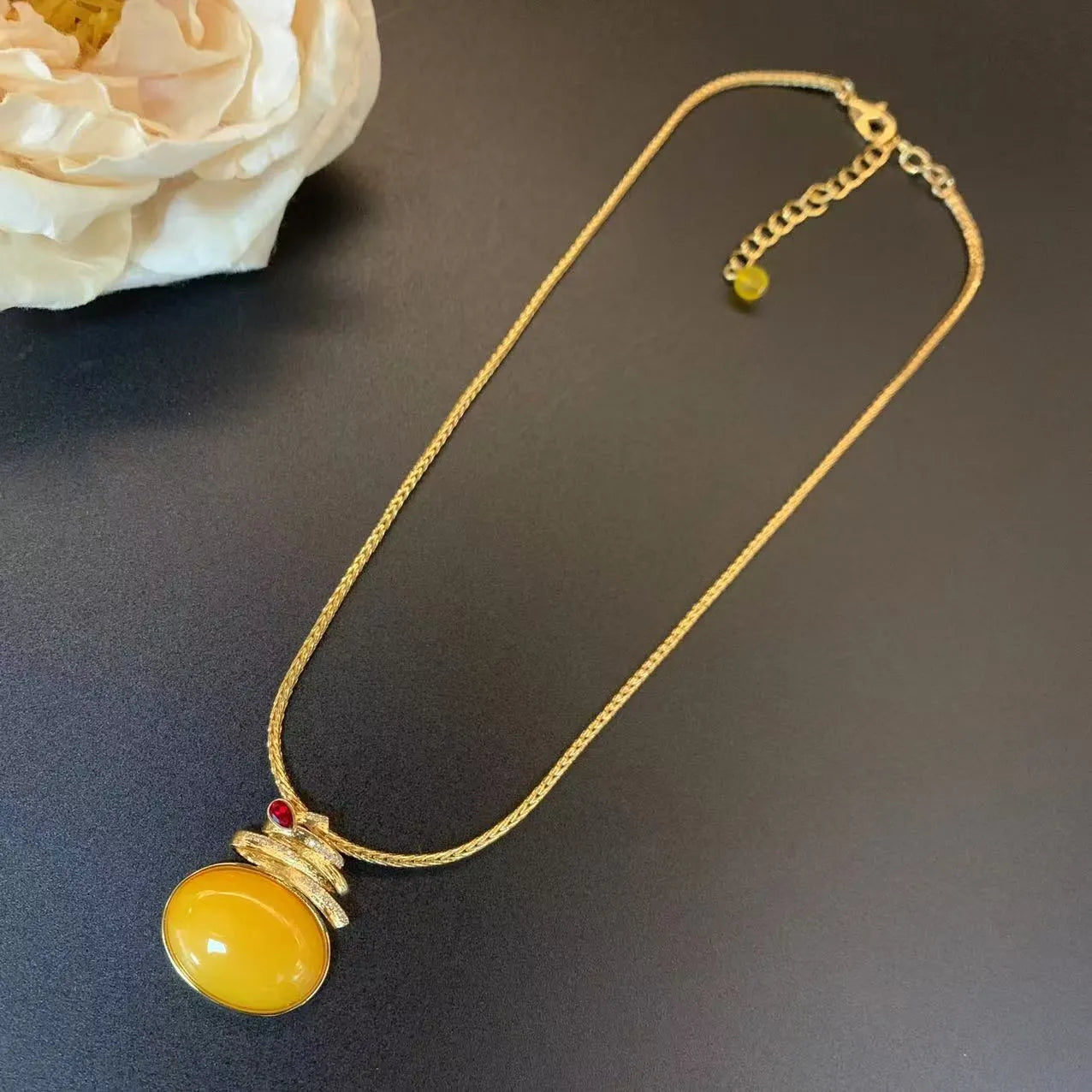 Elegant Amber Necklace