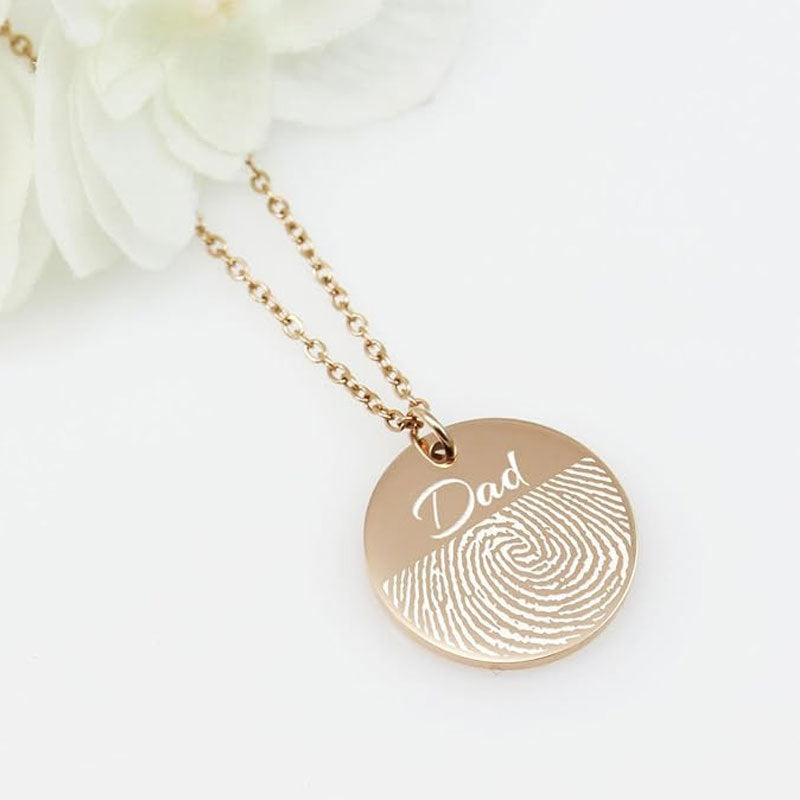 Personalized Fingerprint Necklace