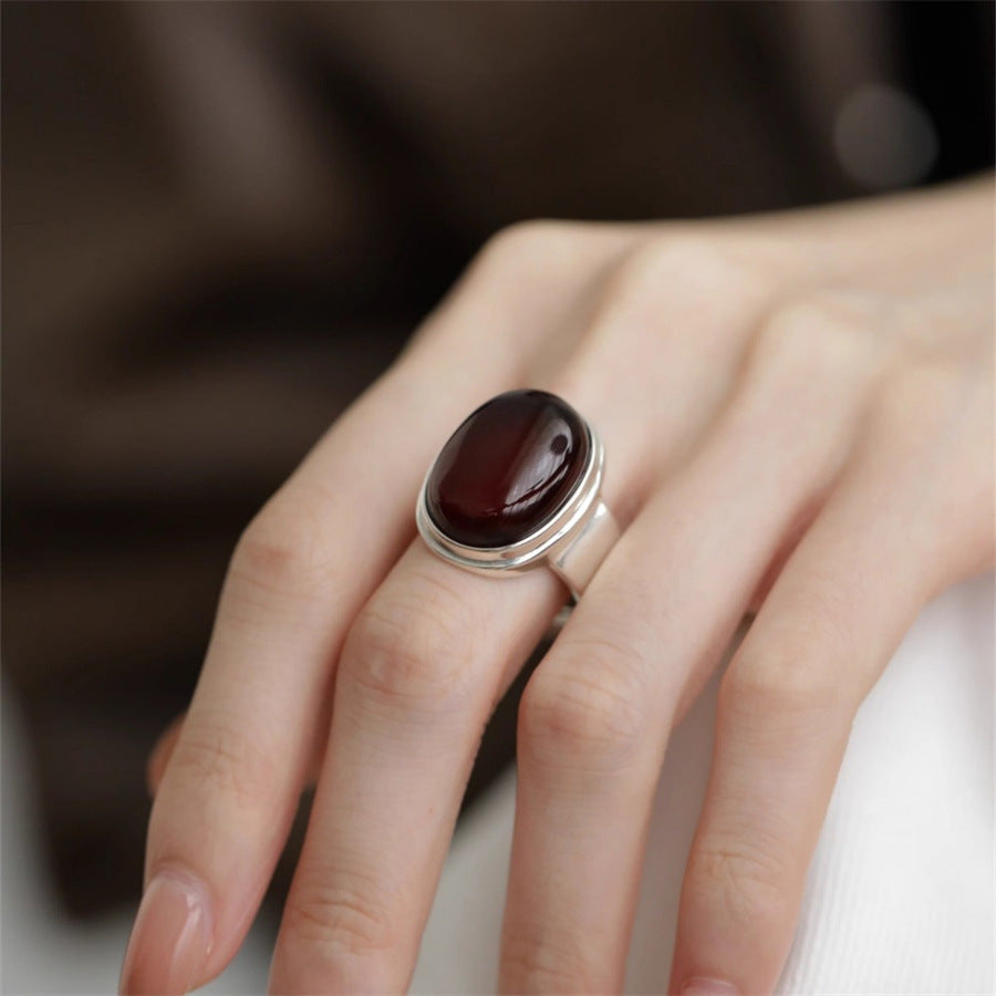 Elegant Garnet Ring