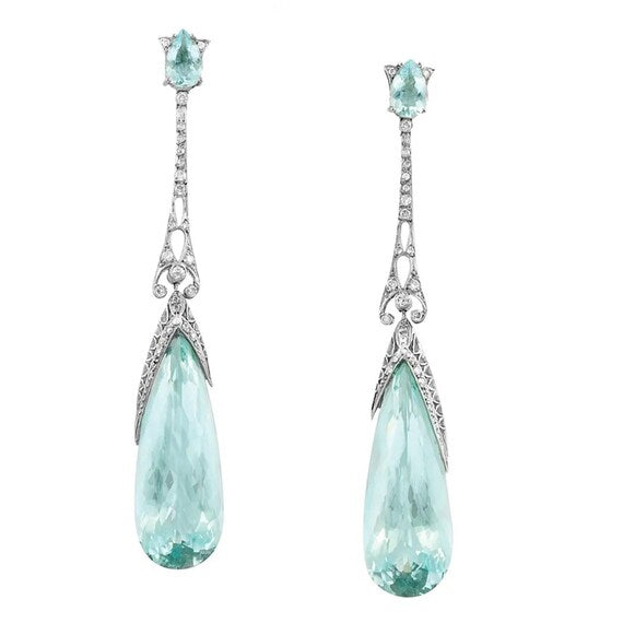 Elegant Aquamarine Drop