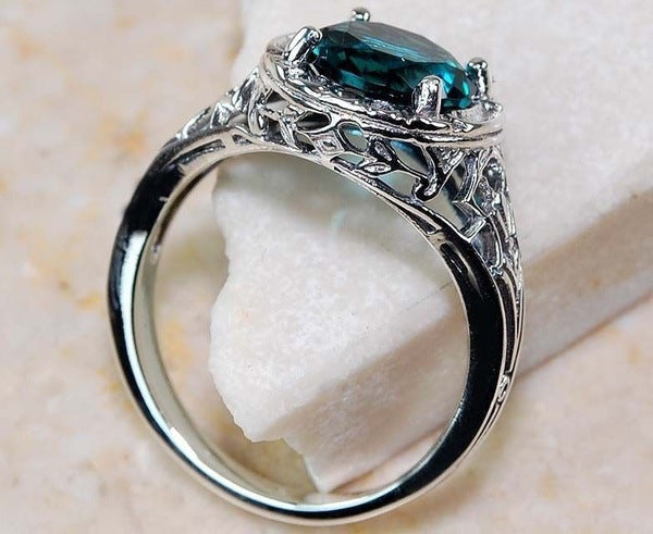 Vintage Teal Stone Ring
