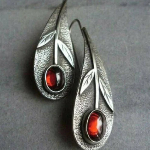 Elegant Garnet Earrings
