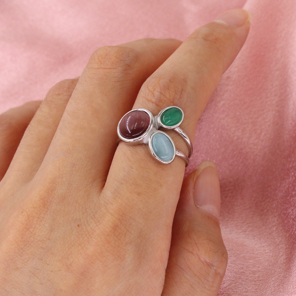 Colorful Gemstone Ring