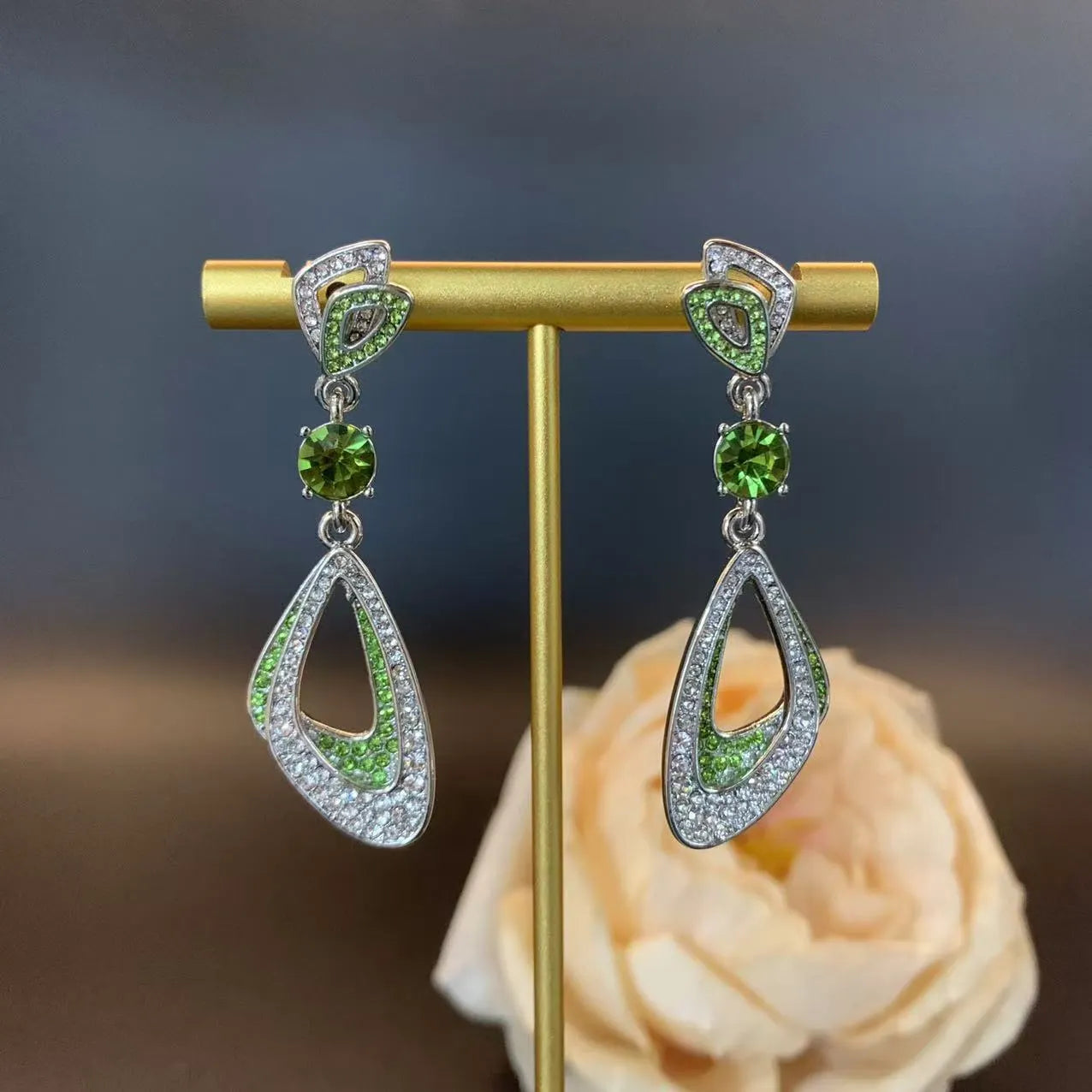 Elegant Peridot Earrings