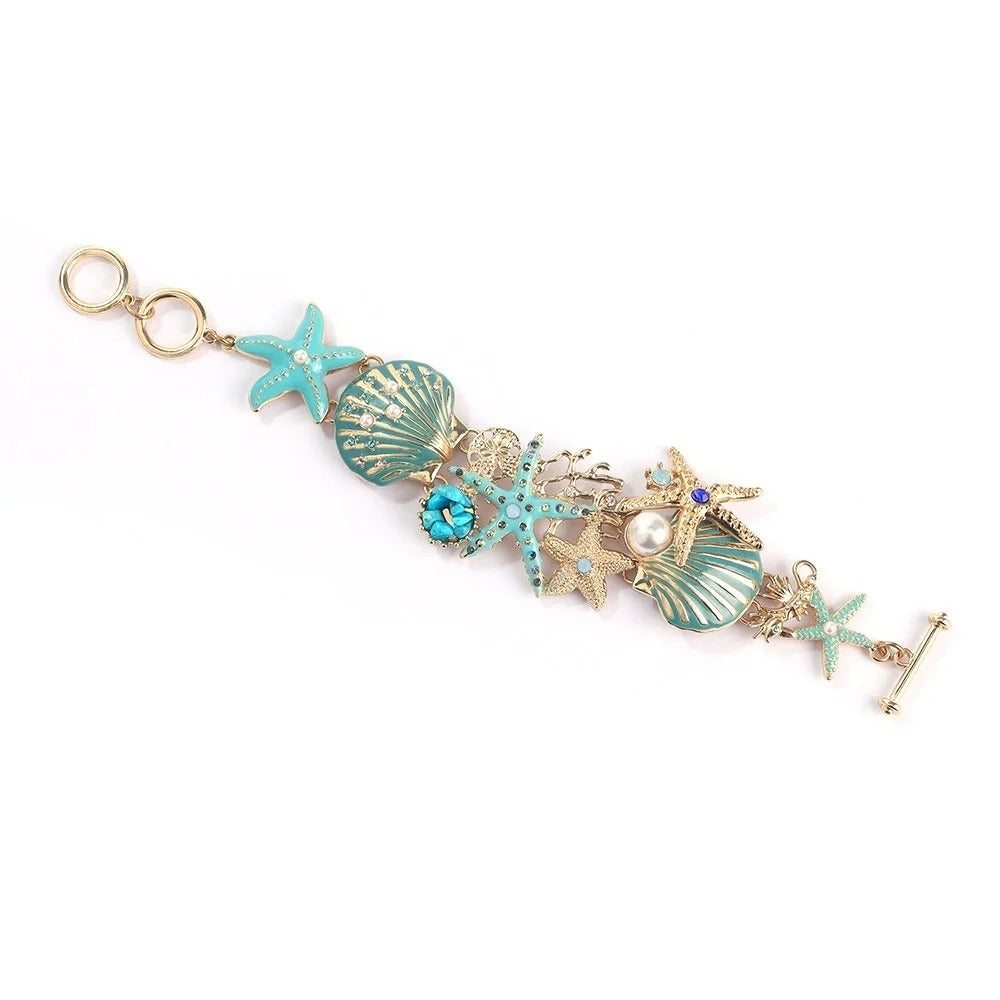 Vintage Ocean Charm Bracelet