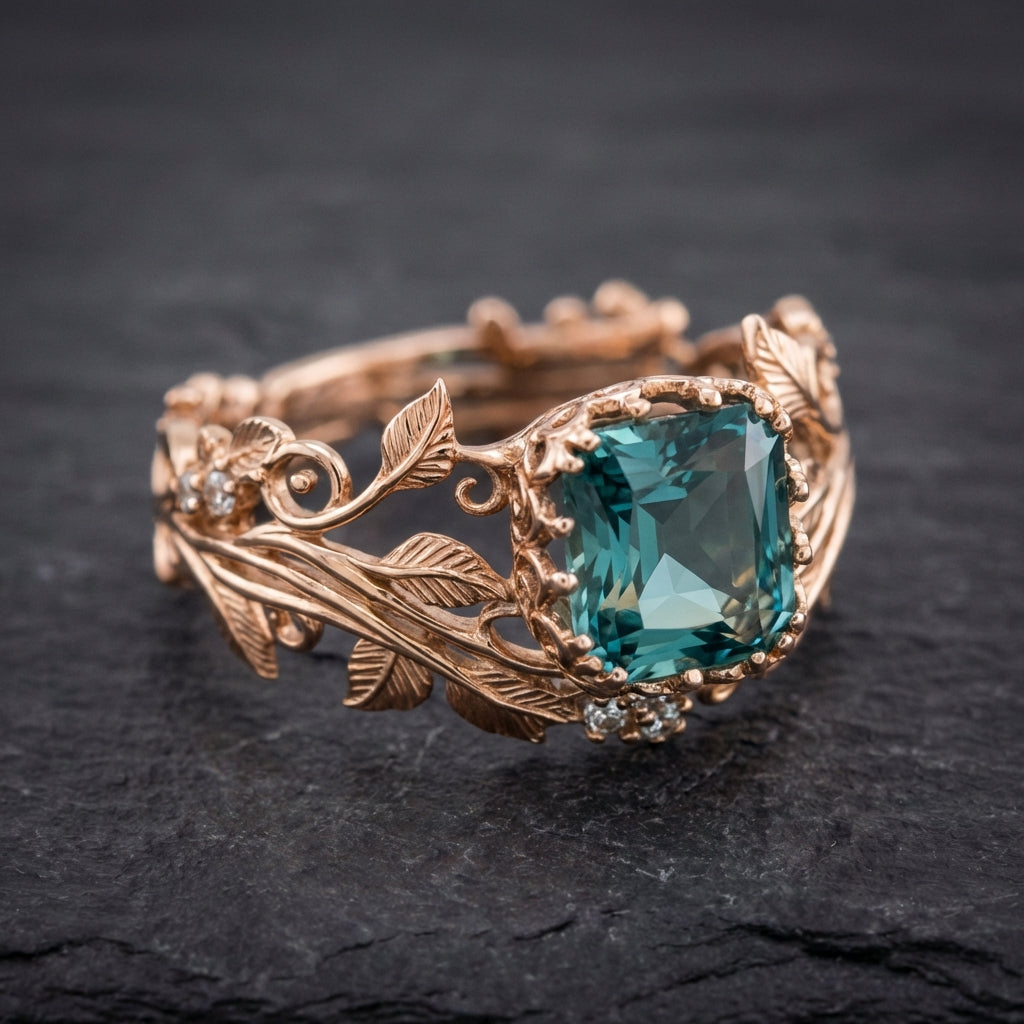 Nature Green Crystal Ring