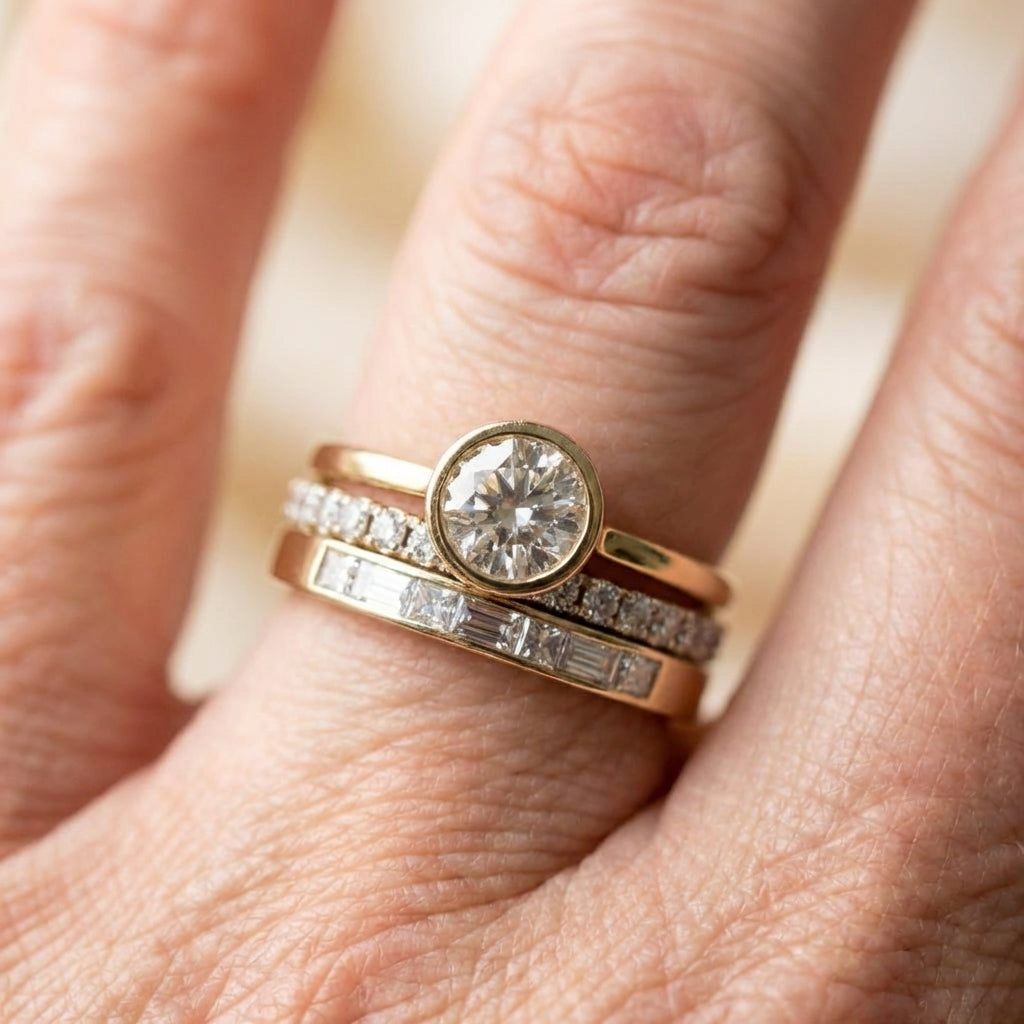 Vintage Bright Ring Set