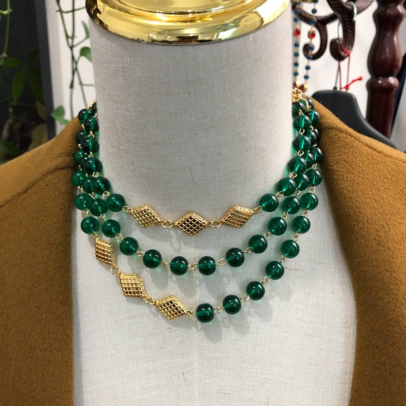 Elegant Green Jade Necklace