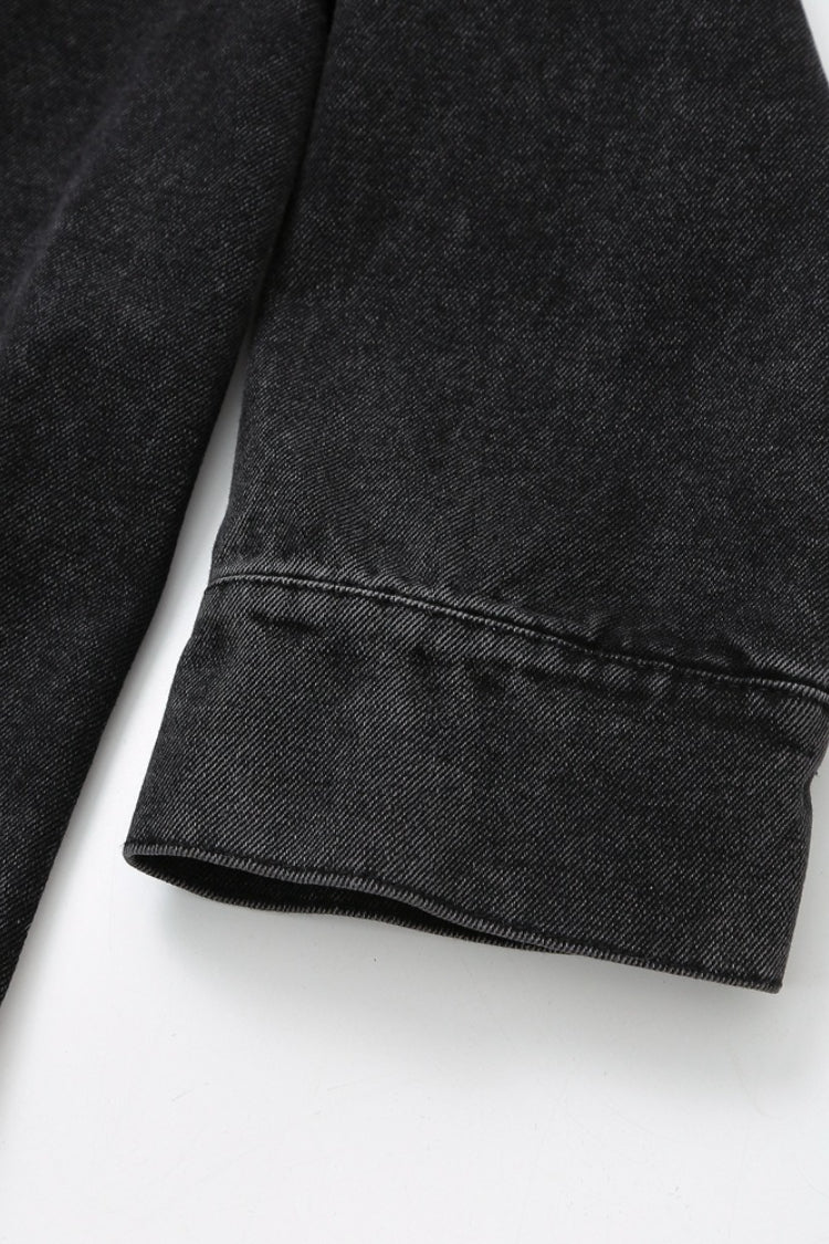 Dark Relaxed Denim Overcoat