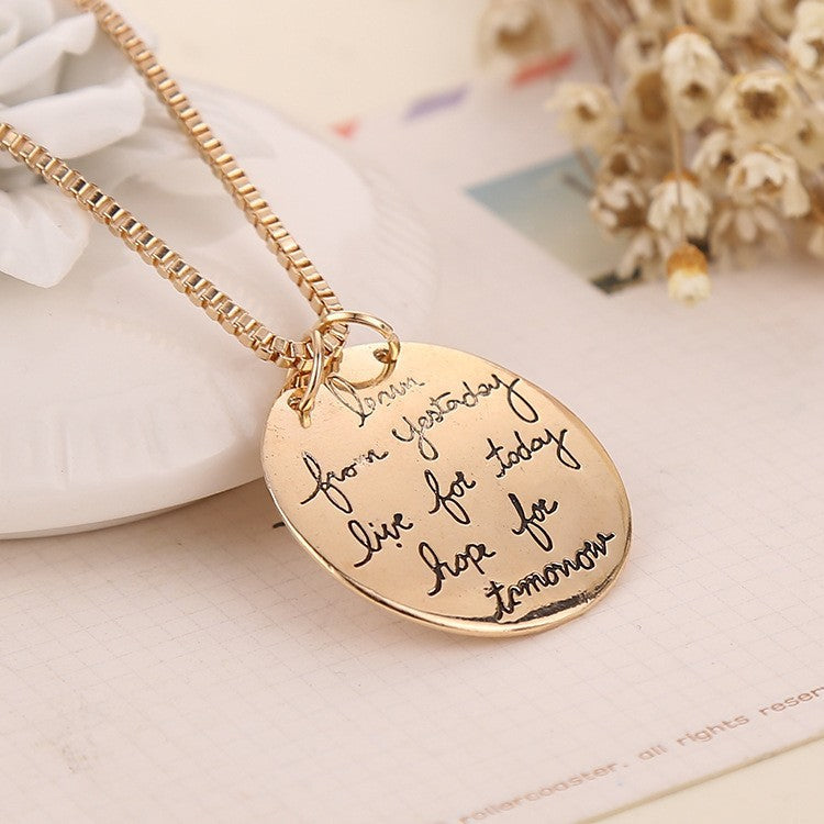 Handmade Inspirational Necklace
