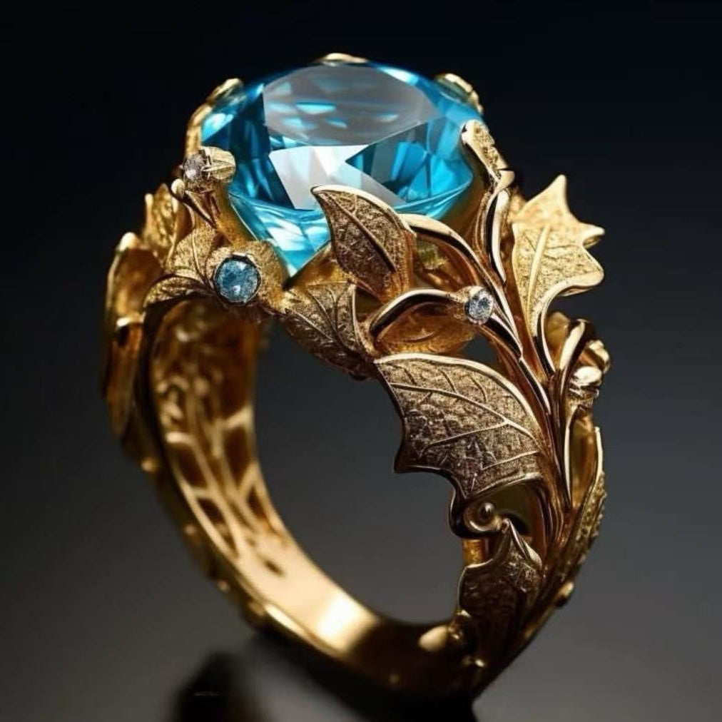 Vintage Blue Topaz Ring