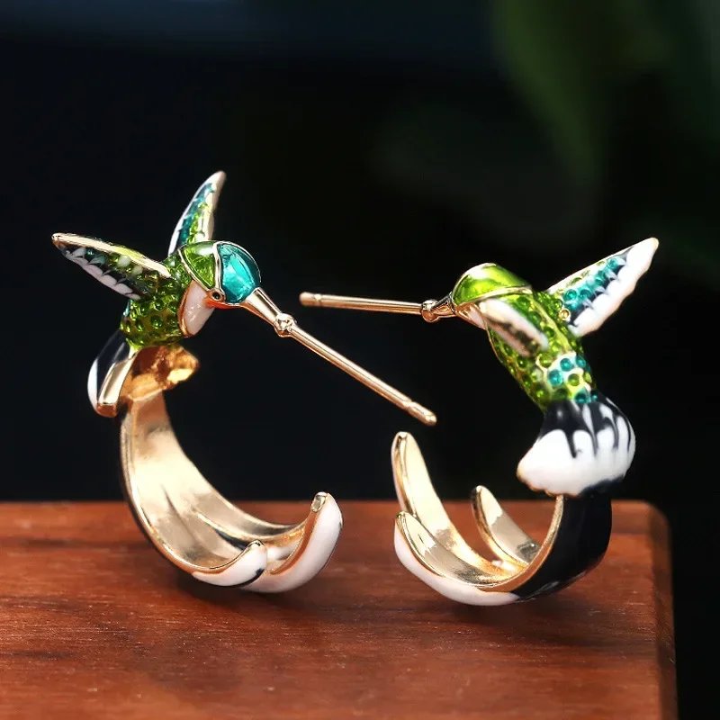 Elegant Hummingbird Earrings