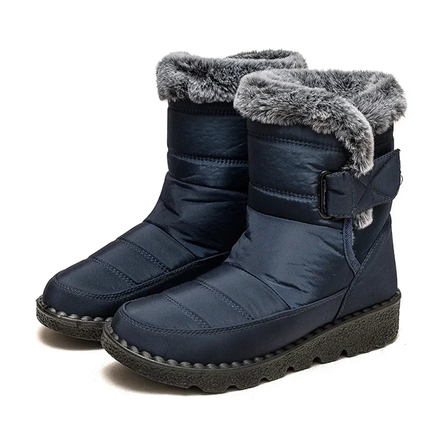 Boots Snow Plush Shoes Woman Platform Boots Flat Keep Warm Shoes Winter Boots Botas Mujer