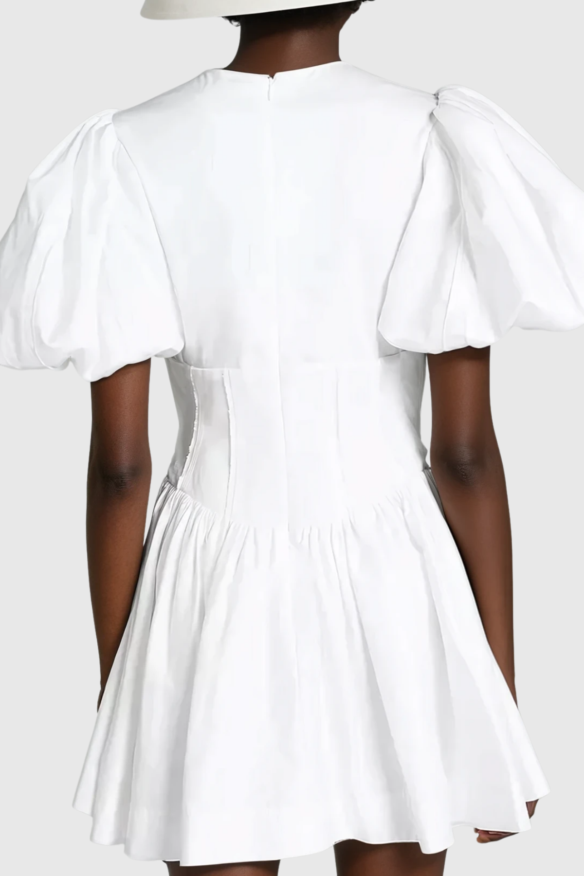 Boyka Balloon Sleeve Ruch Mini Dress