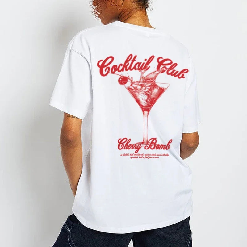 Retro Cocktail Club Graphic T-shirt