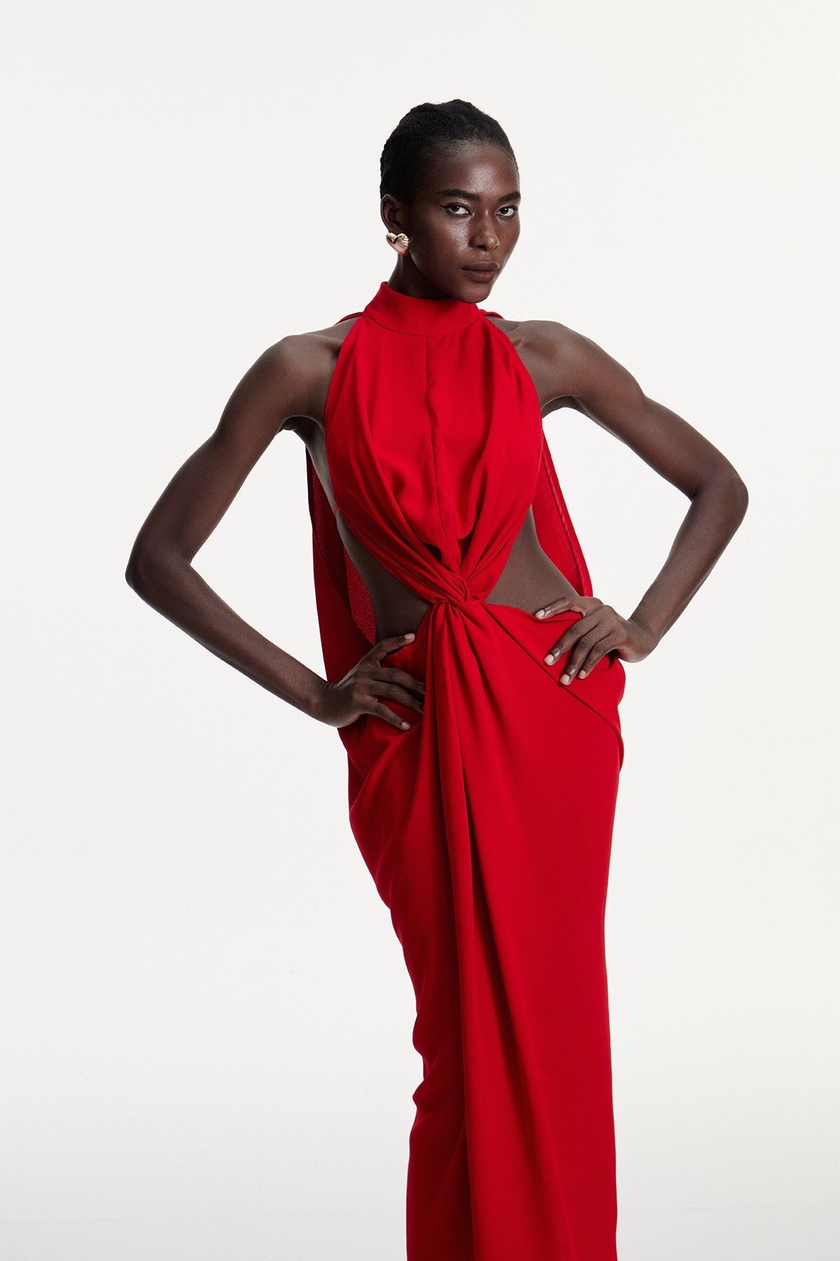 Damiano Ruch Cutout Maxi Dress