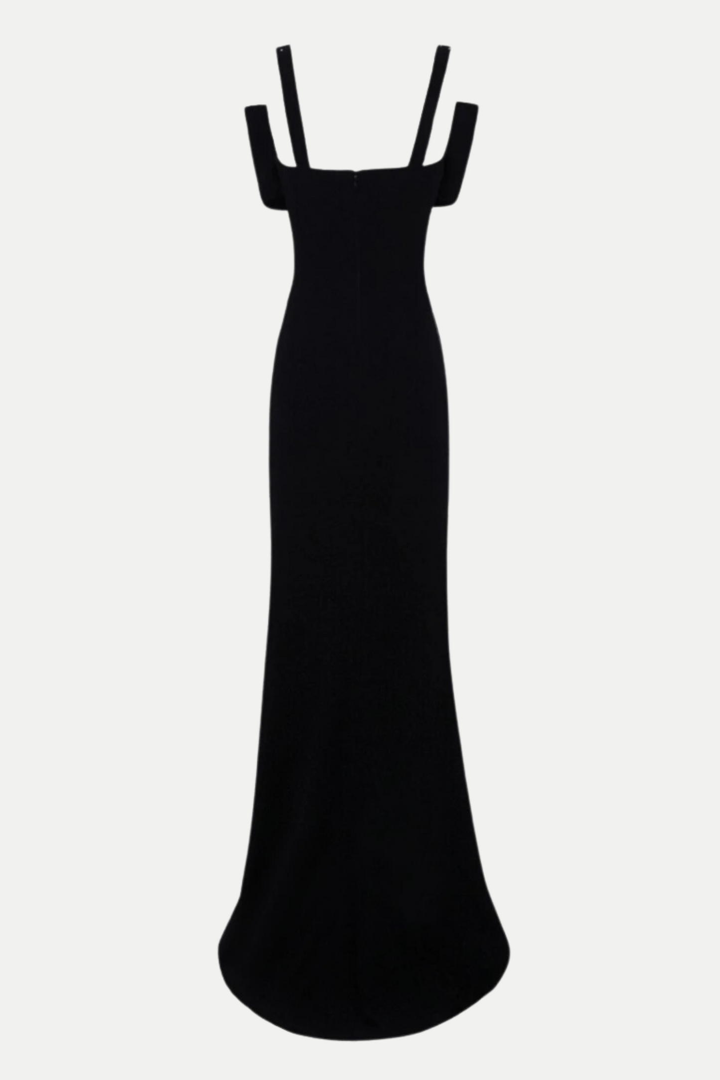 Dancis See-through Corset Maxi Dress - Black