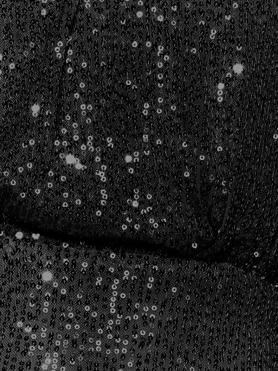 Layton Sequin One-shoulder Midi Dress - Black