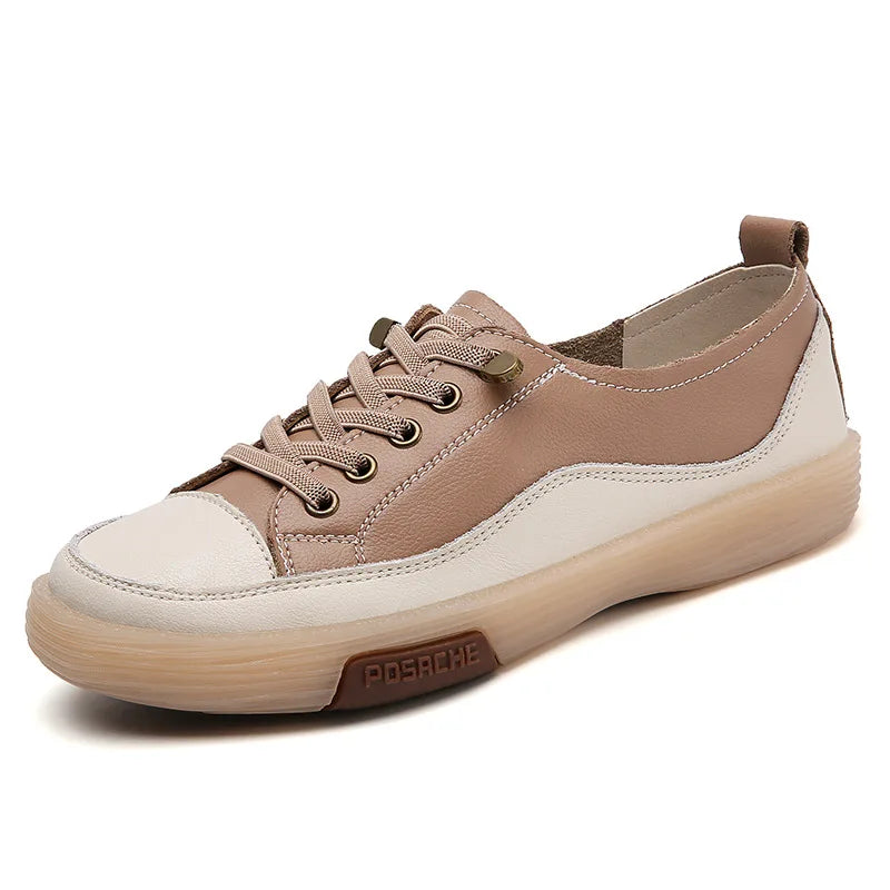 Genuine Leather Slip on Flats Moccasins Loafers Spring Autumn Shoes Shoes for Woman Sneakers Wsh4808